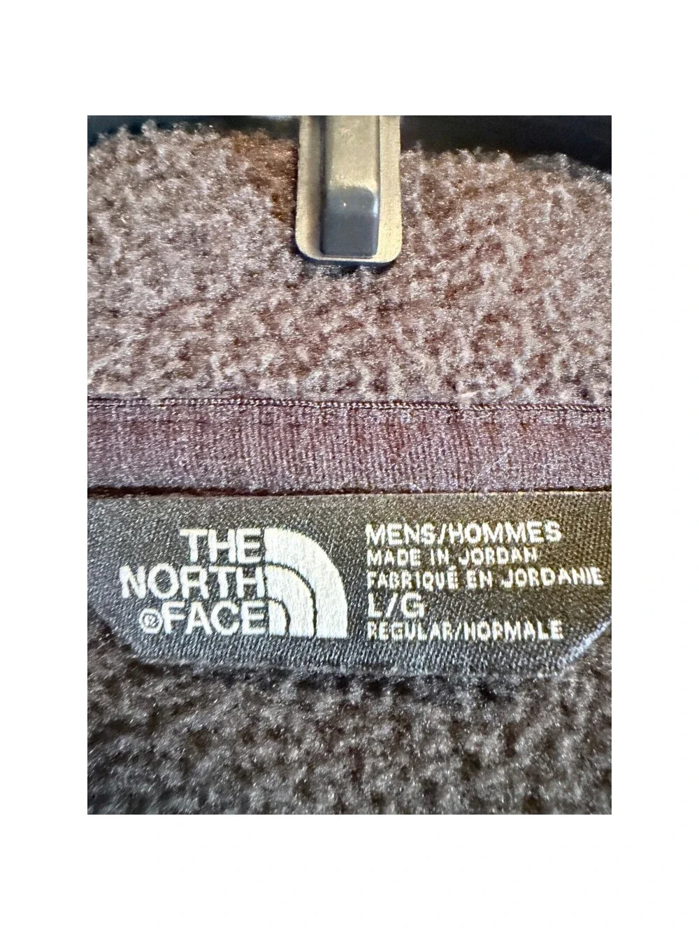 The North Face Gordon Lyons Fleece Vest Mens Large Gray Full Zip Sweater Jacket